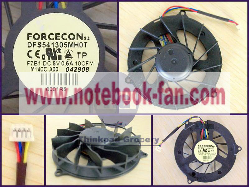 FORCECON DFS541305MH0T F7B1 DC5V 0.5A 4PINS CPU FAN NEW - Click Image to Close